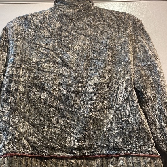 Flashback Patchwork Fall Motif in Rich Rust and Multi Jewel Color Jacket - Picture 9 of 12